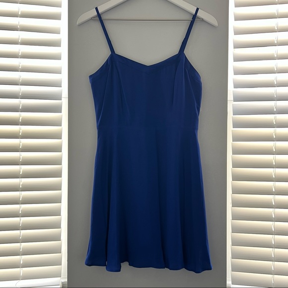 Royal Blue Cut Out Mini Dress - Picture 4 of 6